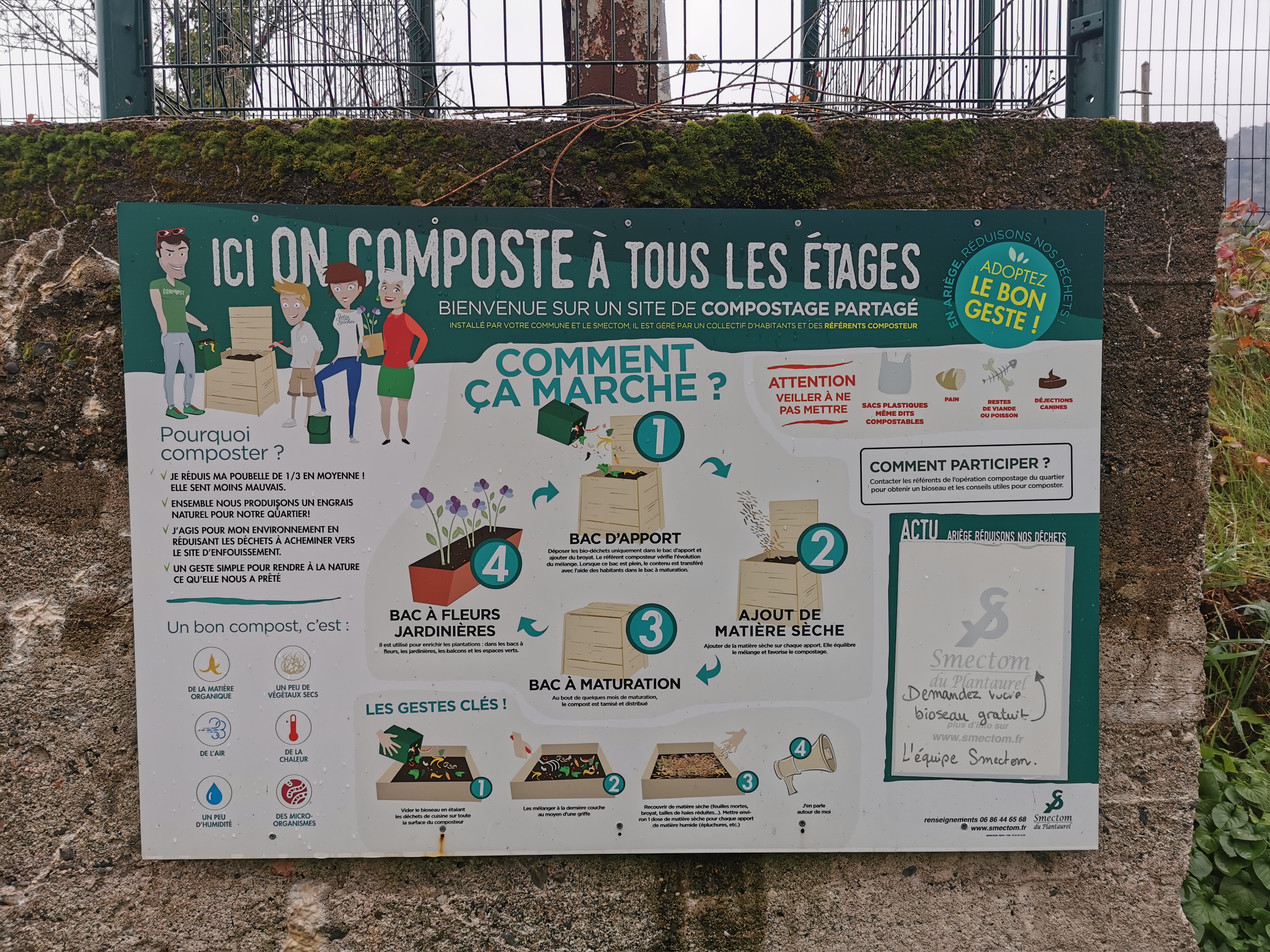 Quartier des Bruilhols à Foix - Explications sur l'utilisation du composteur